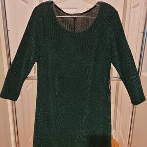 Brand new Trixxi green & black  glittery dress.  Size XL. Stretchy & comfortable
